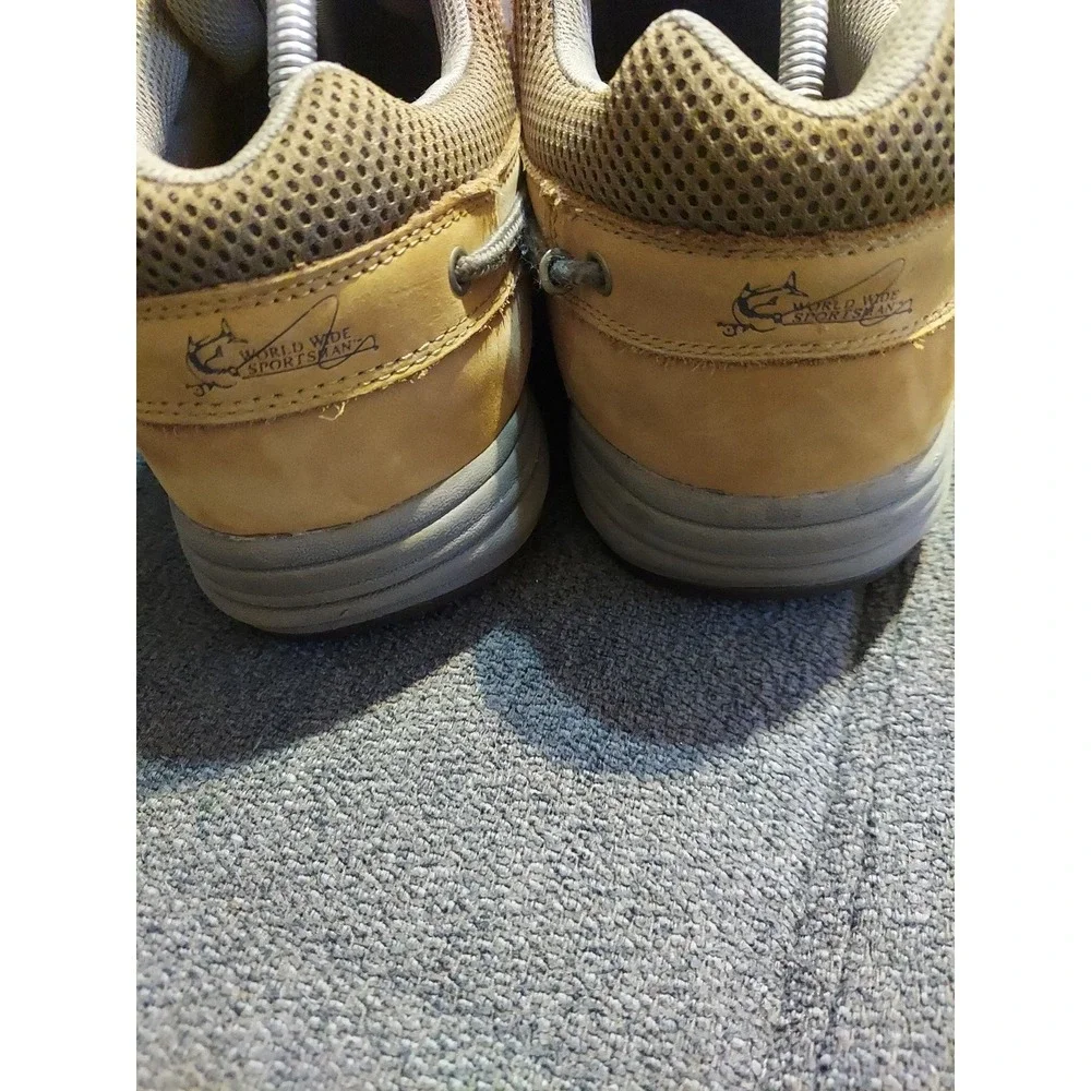 World Wide‎ Sportsman Men's13W Blue Water Two Strap Walnut Tan Outdoors Shoes 🎣